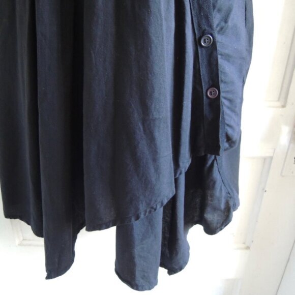 Prairie Underground Black Cloud Raven Hooded Dress Tunic L - Picture 10 of 12